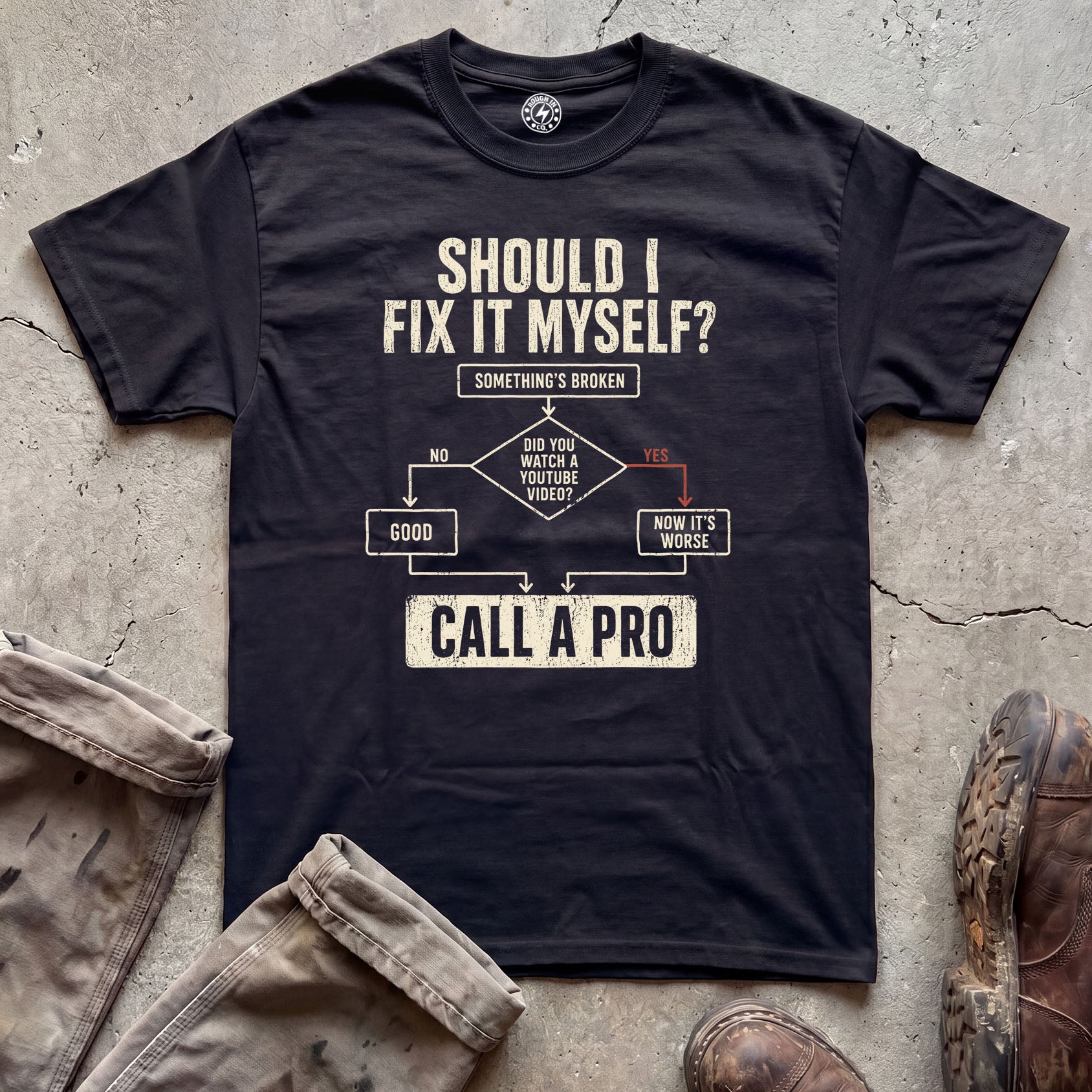Should I Fix It Myself Flowchart T-Shirt