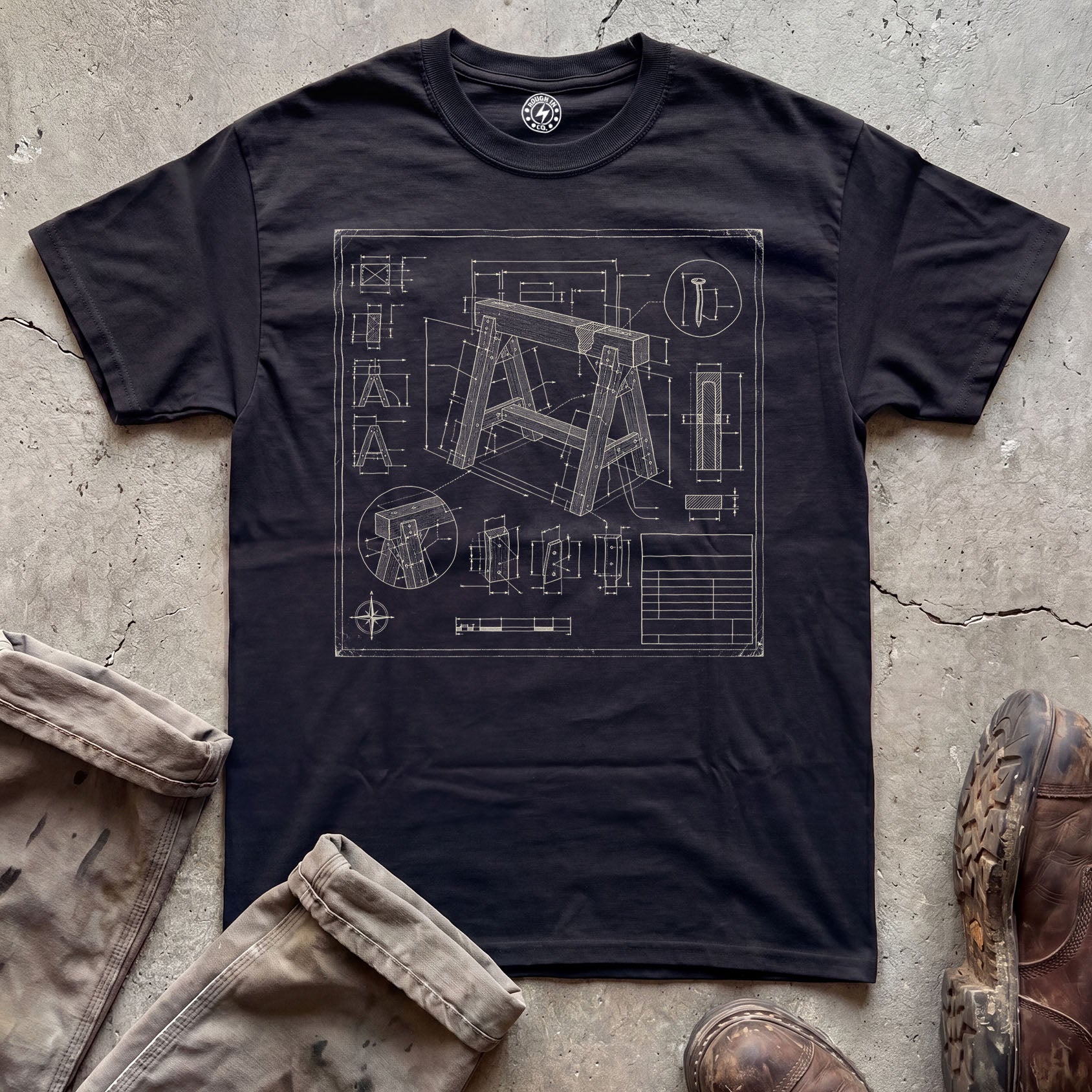 Blueprint Sawhorse T‑Shirt