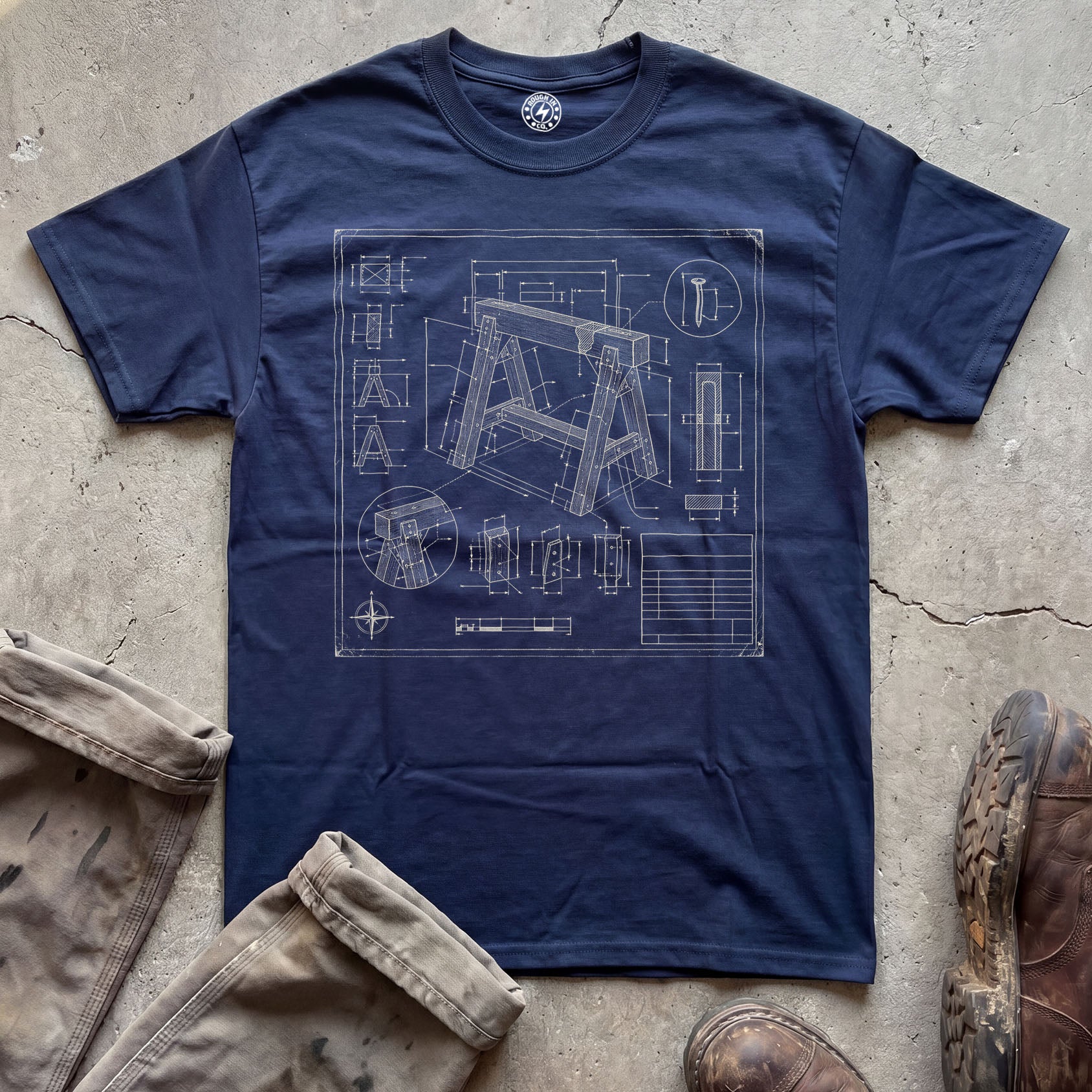 Blueprint Sawhorse T‑Shirt