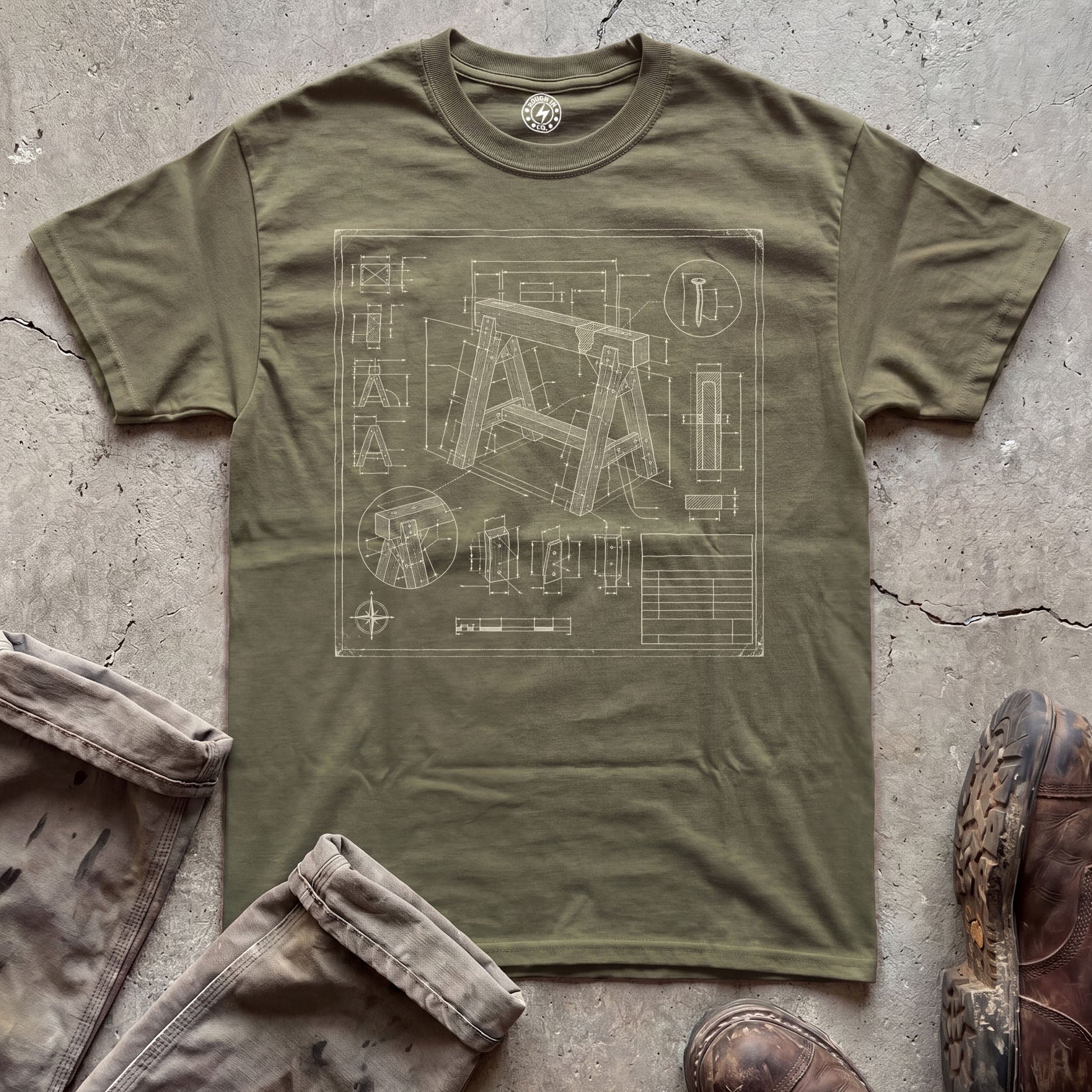 Blueprint Sawhorse T‑Shirt