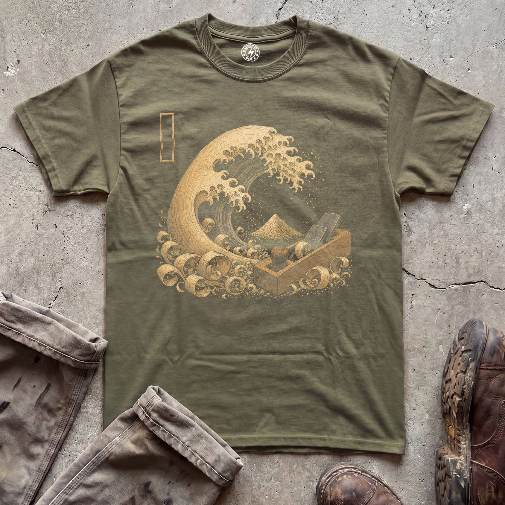 Japanese Wave Illustration T-Shirt