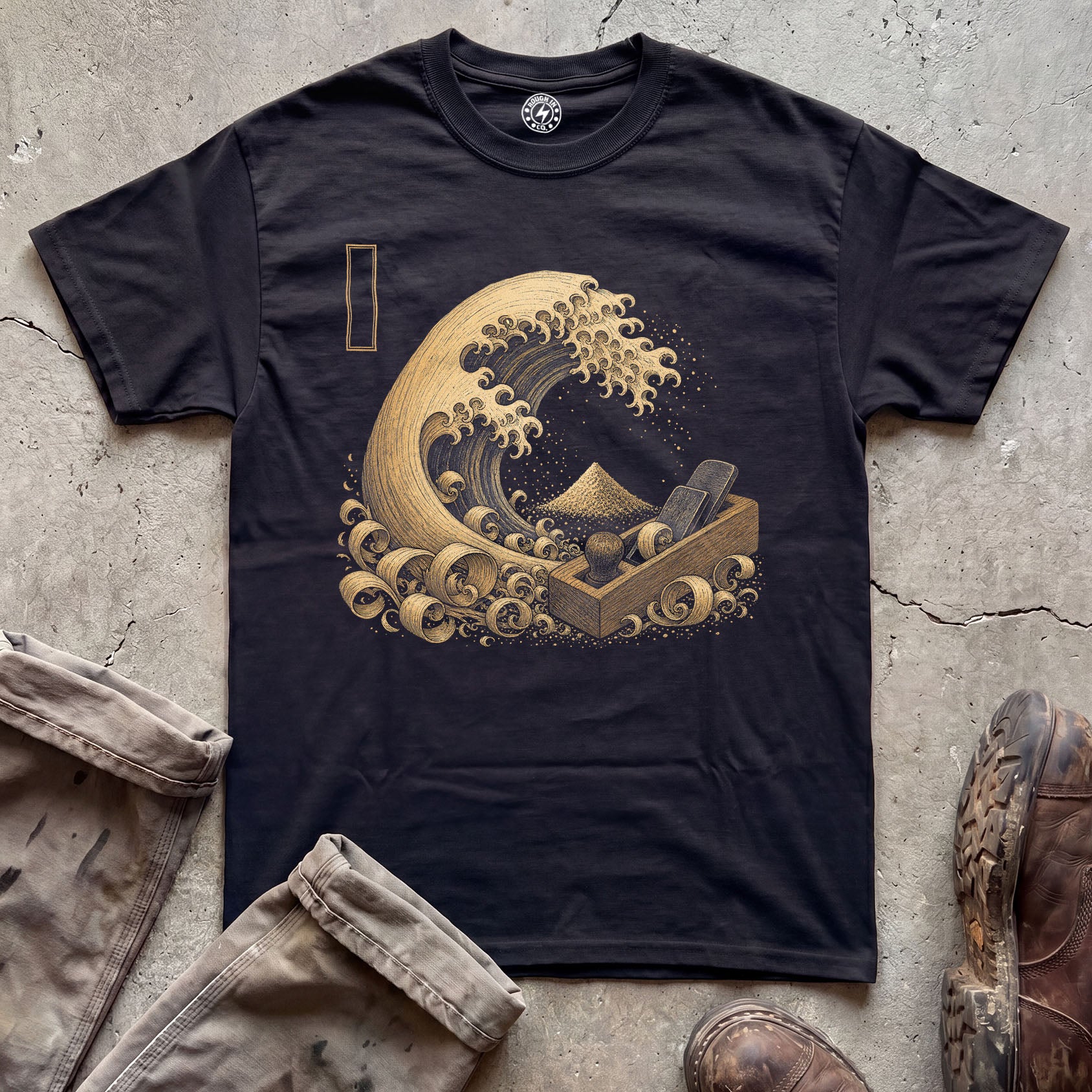 Japanese Wave Illustration T-Shirt