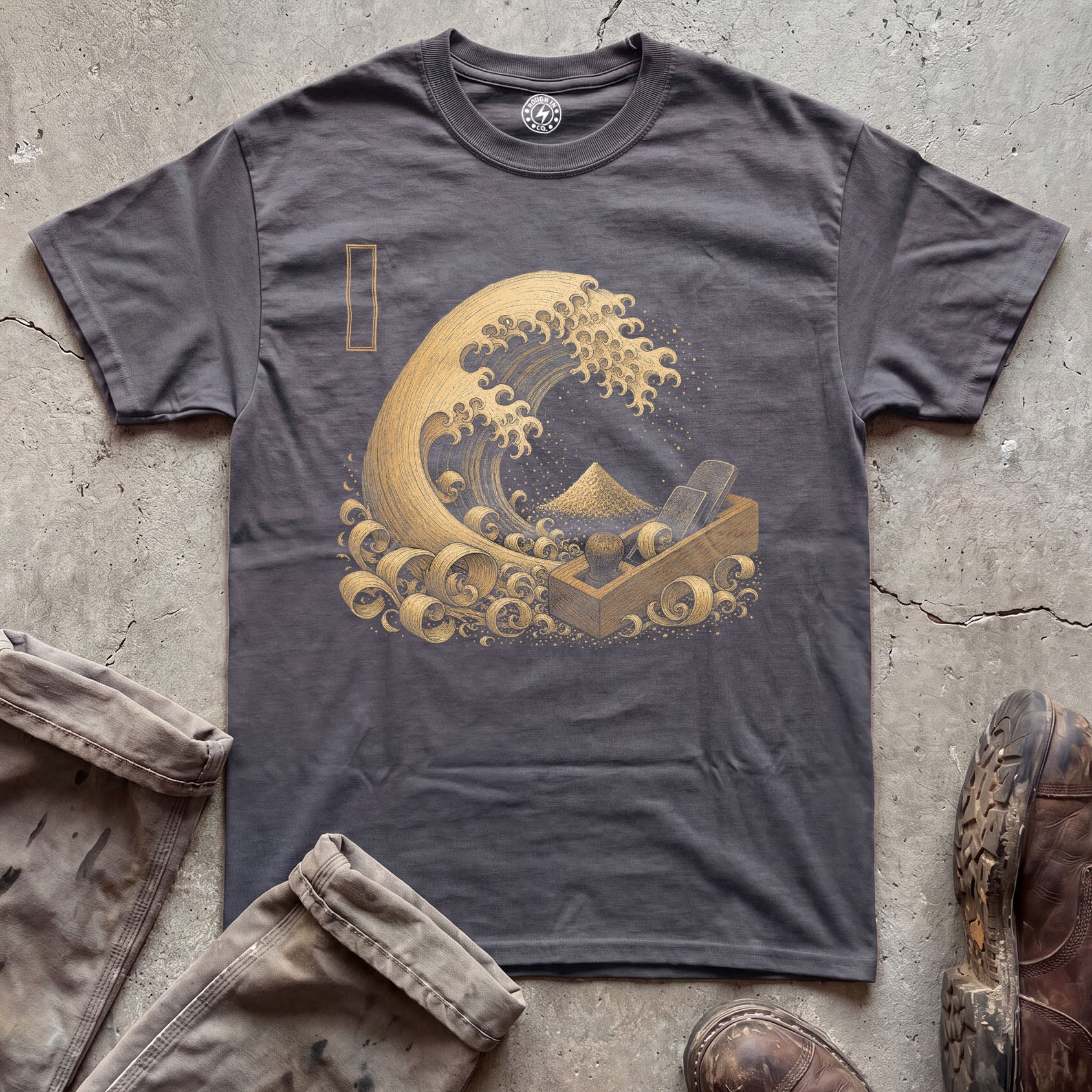 Japanese Wave Illustration T-Shirt