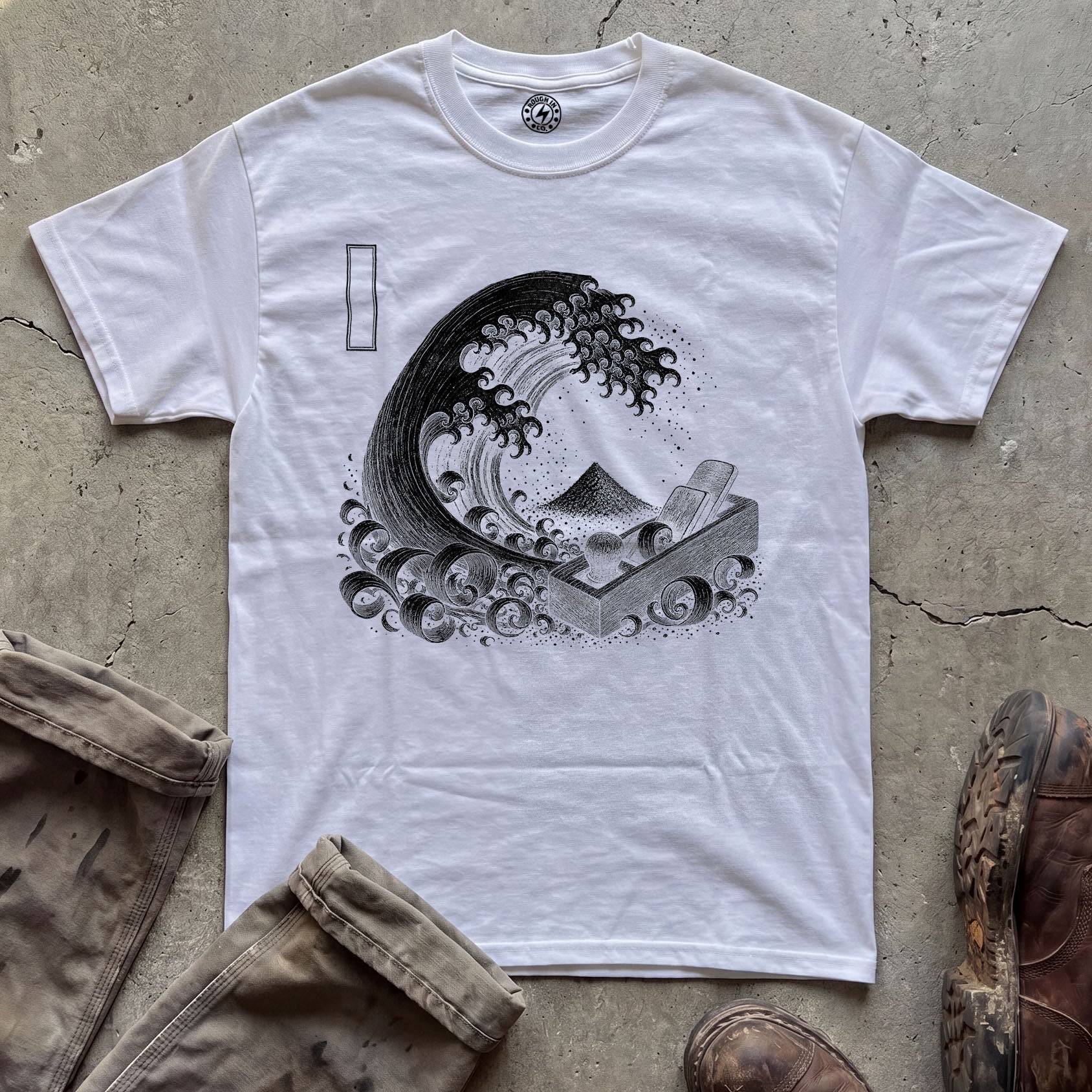 Japanese Wave Illustration T-Shirt