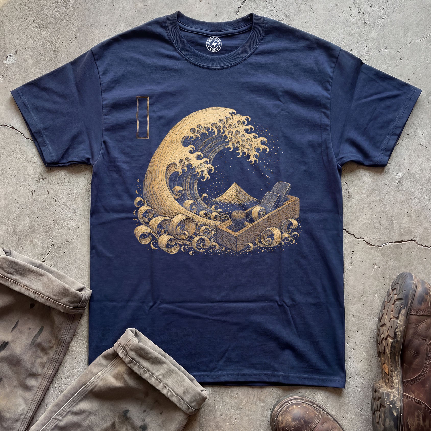 Japanese Wave Illustration T-Shirt