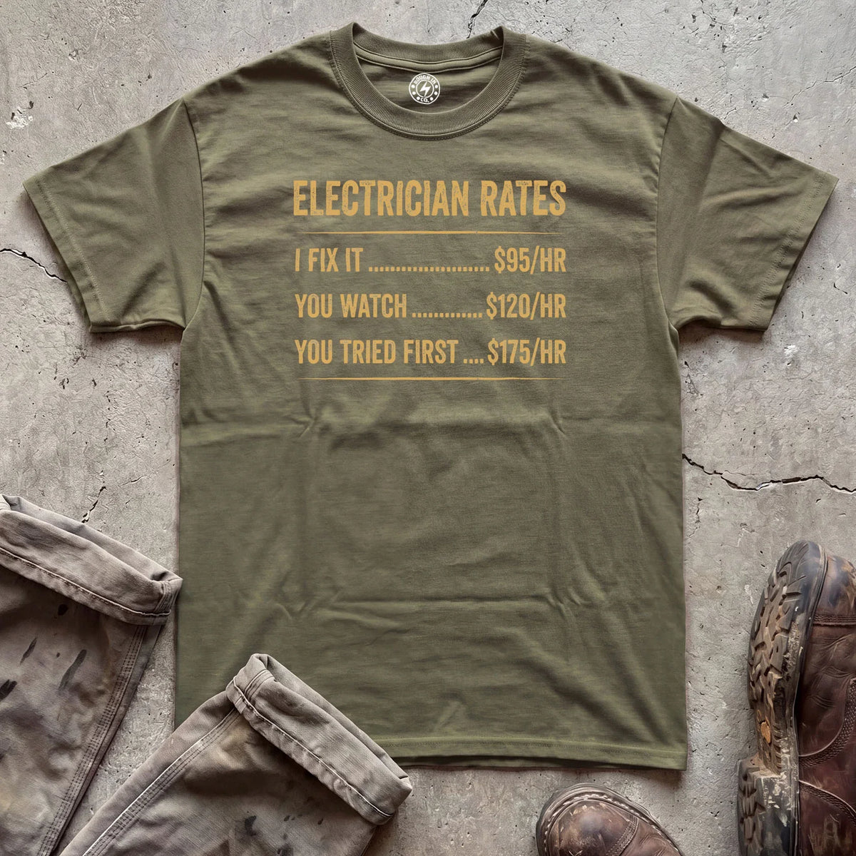 Electrician Rates T‑Shirt