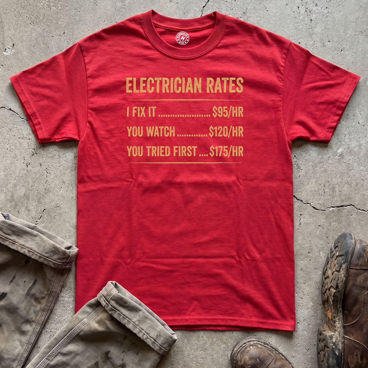 Electrician Rates T‑Shirt