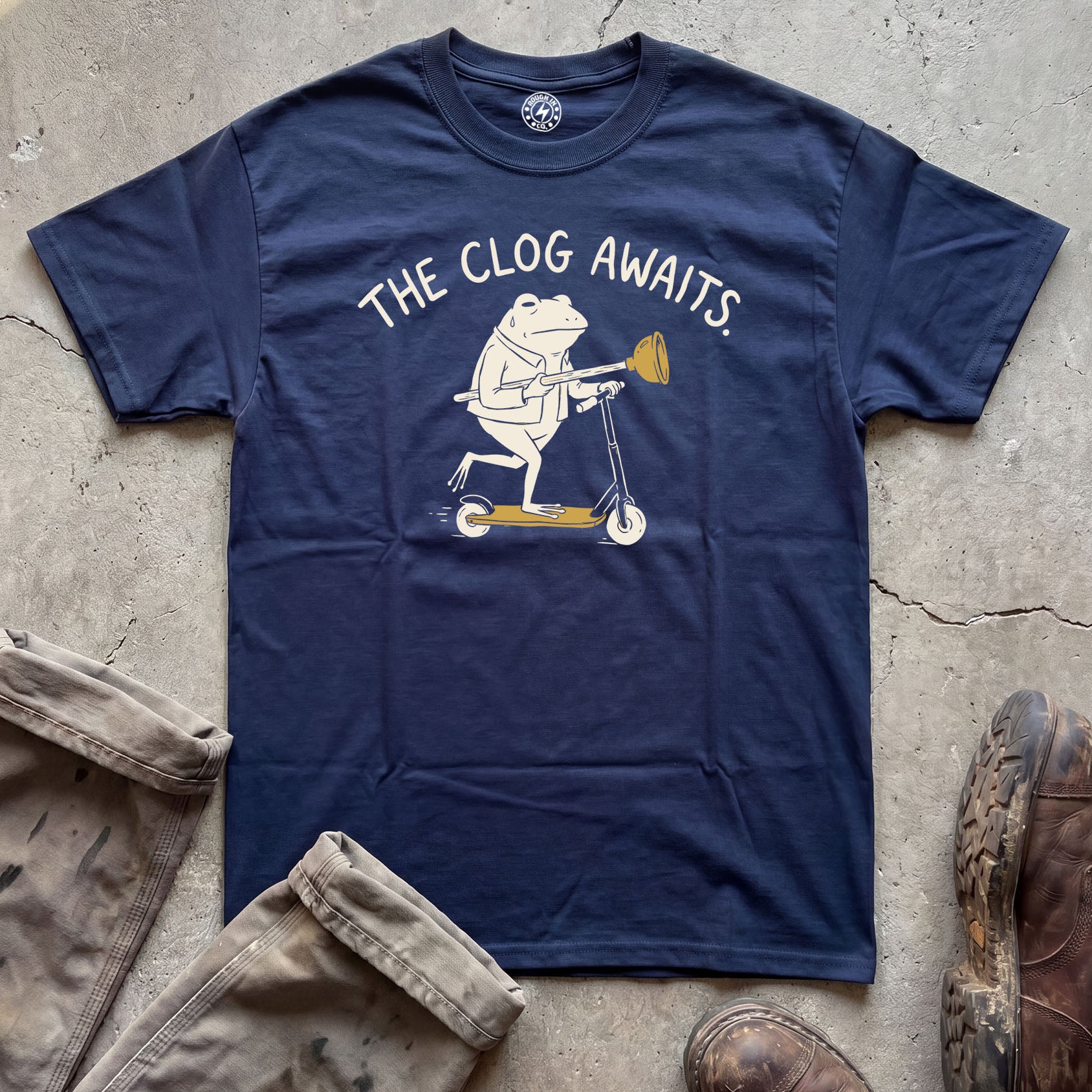 The Clog Awaits Frog Scooter T-Shirt