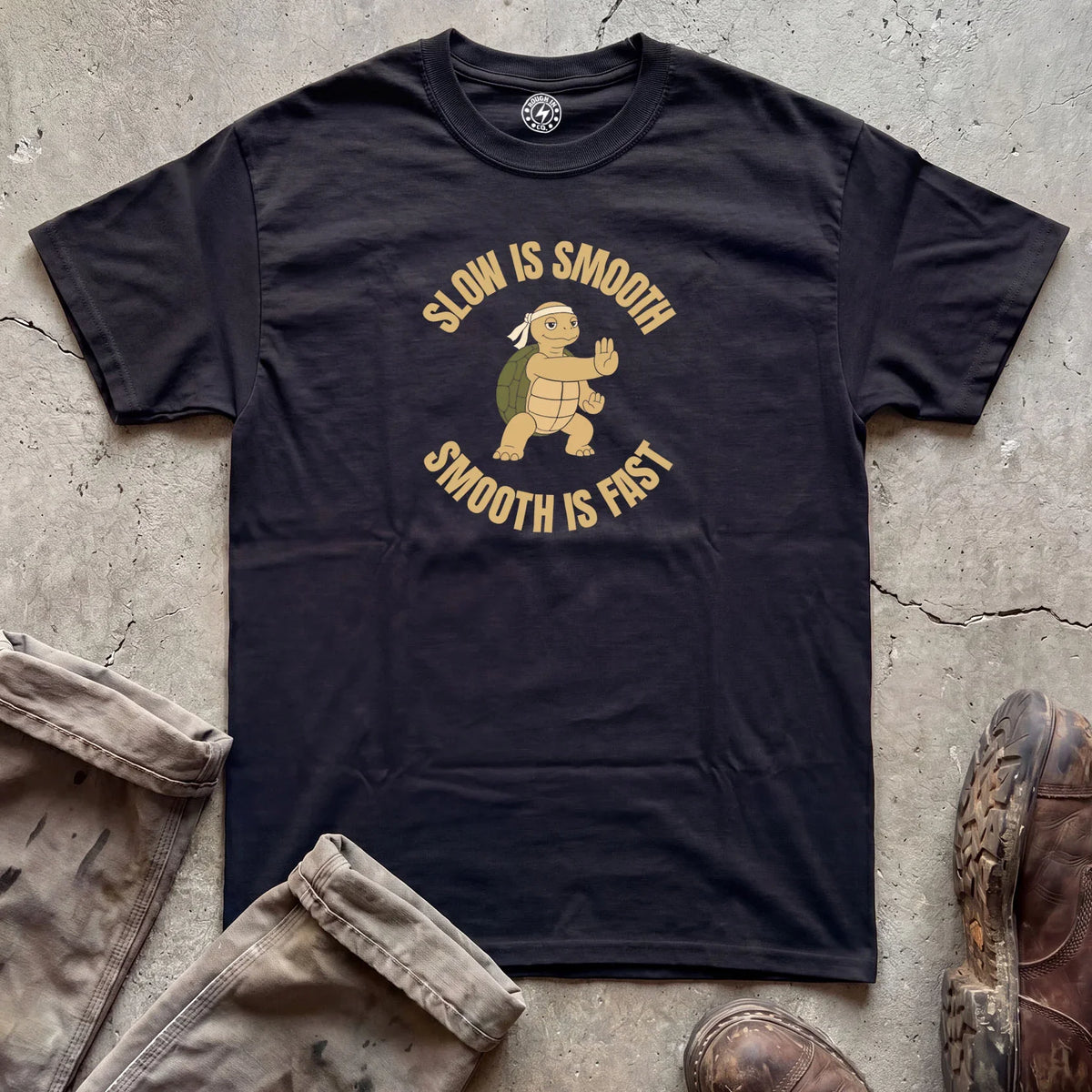 Slow Is Smooth, Smooth Is Fast Turtle T-Shirt