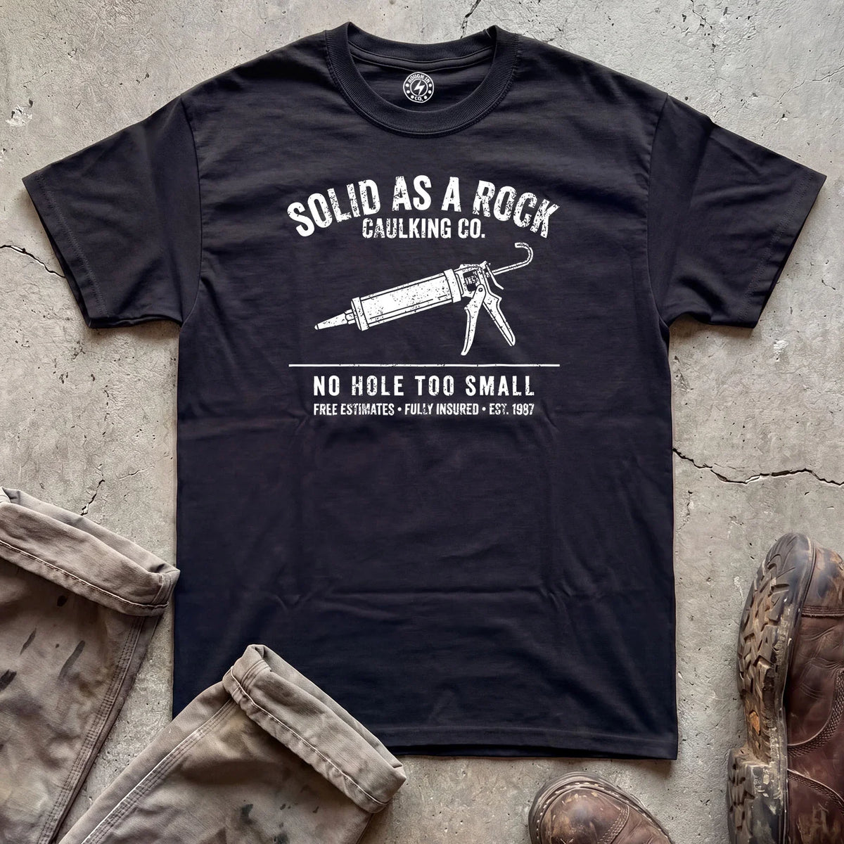 Caulking Co. Solid As A Rock T-Shirt
