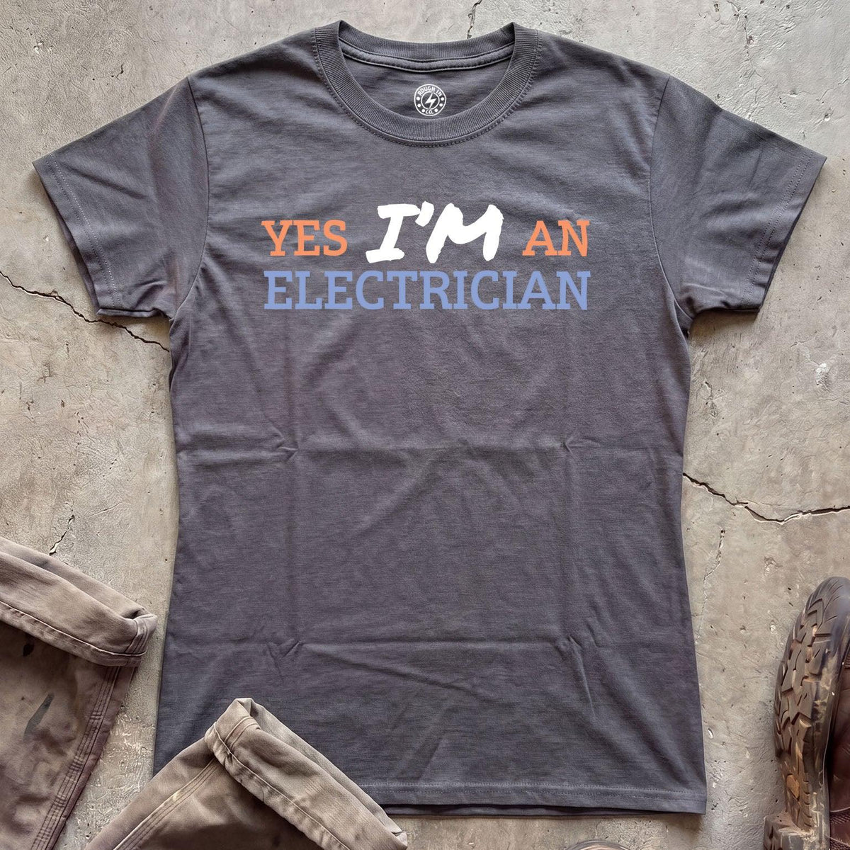 Yes I'M An Electrician T‑Shirt