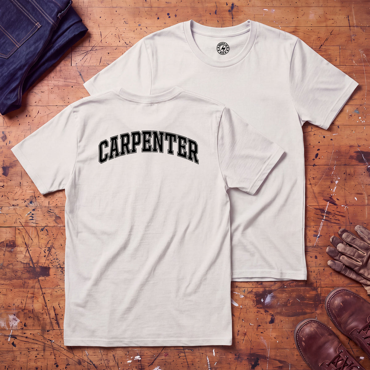 Carpenter Varsity T-Shirt - Printed on Back