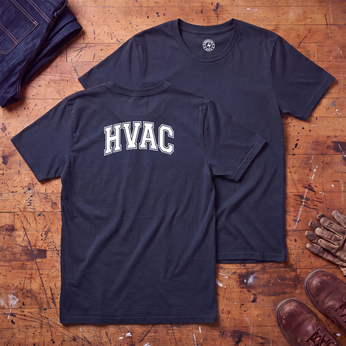 HVAC Varsity T-Shirt - Printed on Back