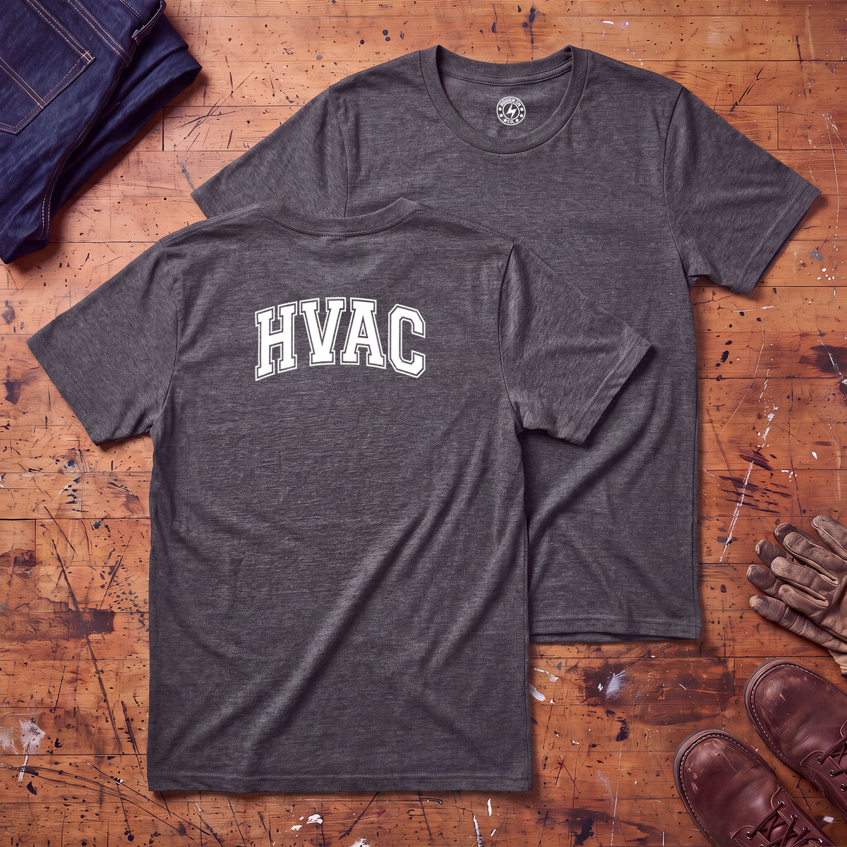 HVAC Varsity T-Shirt - Printed on Back