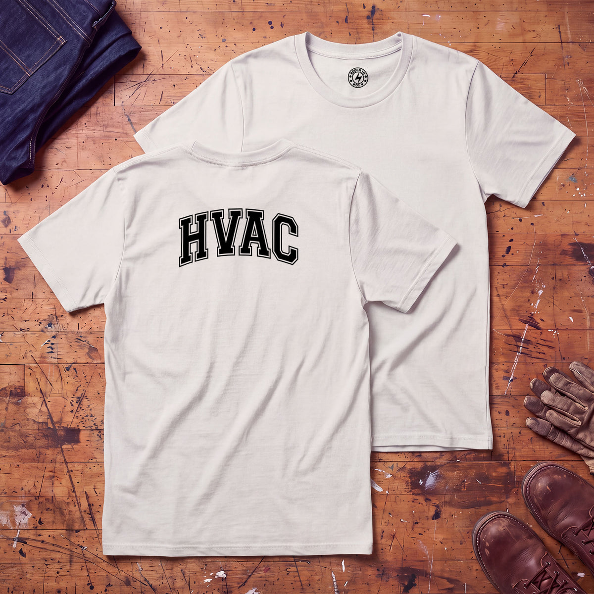 HVAC Varsity T-Shirt - Printed on Back