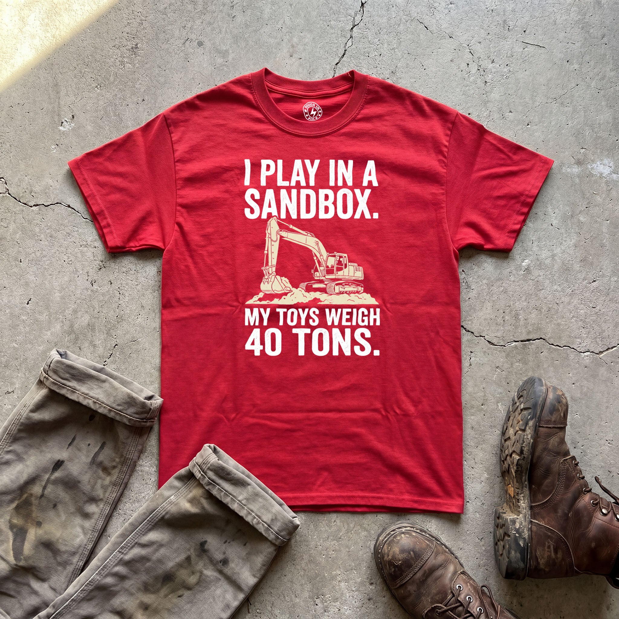 I Play In A Sandbox Excavator T‑Shirt