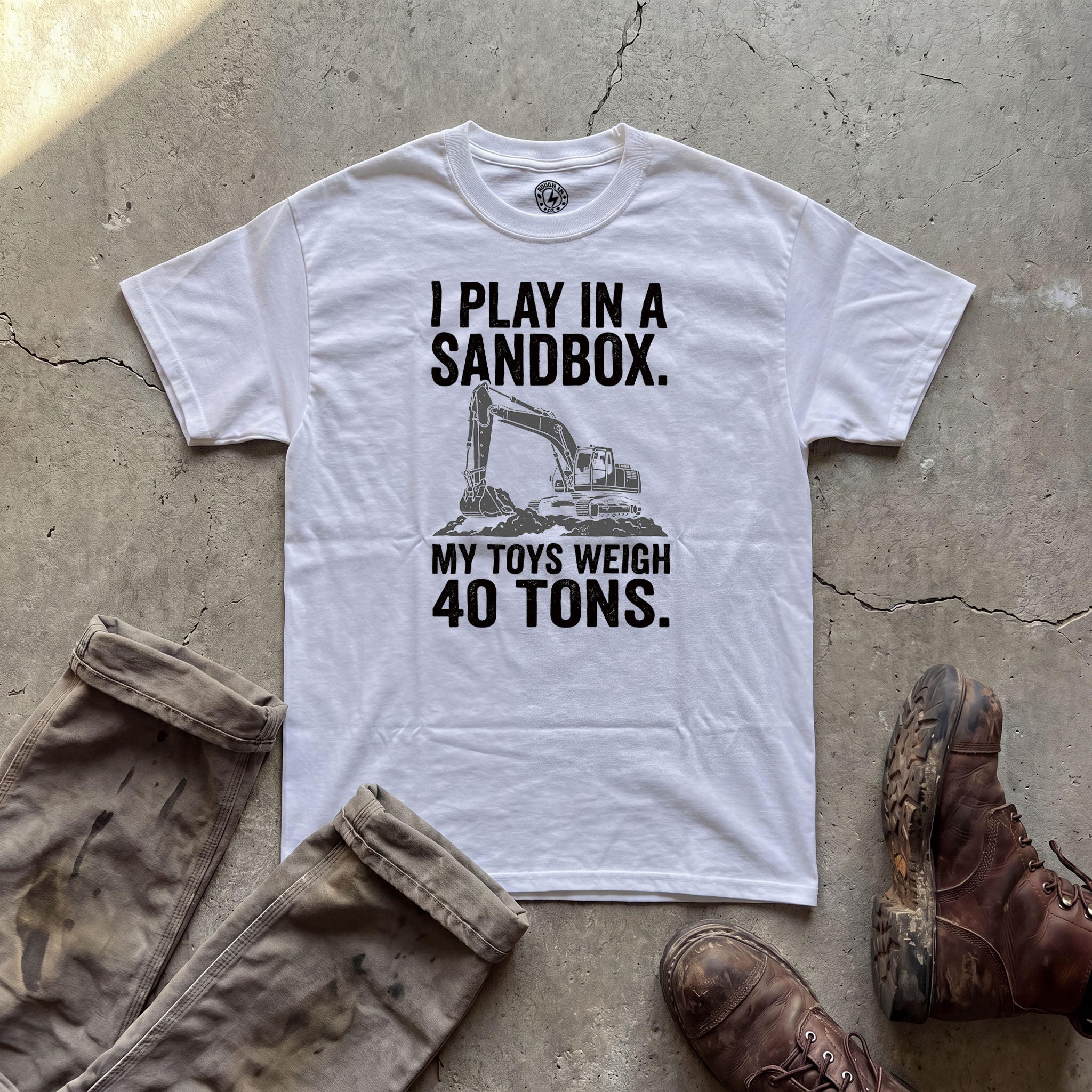 I Play In A Sandbox Excavator T‑Shirt